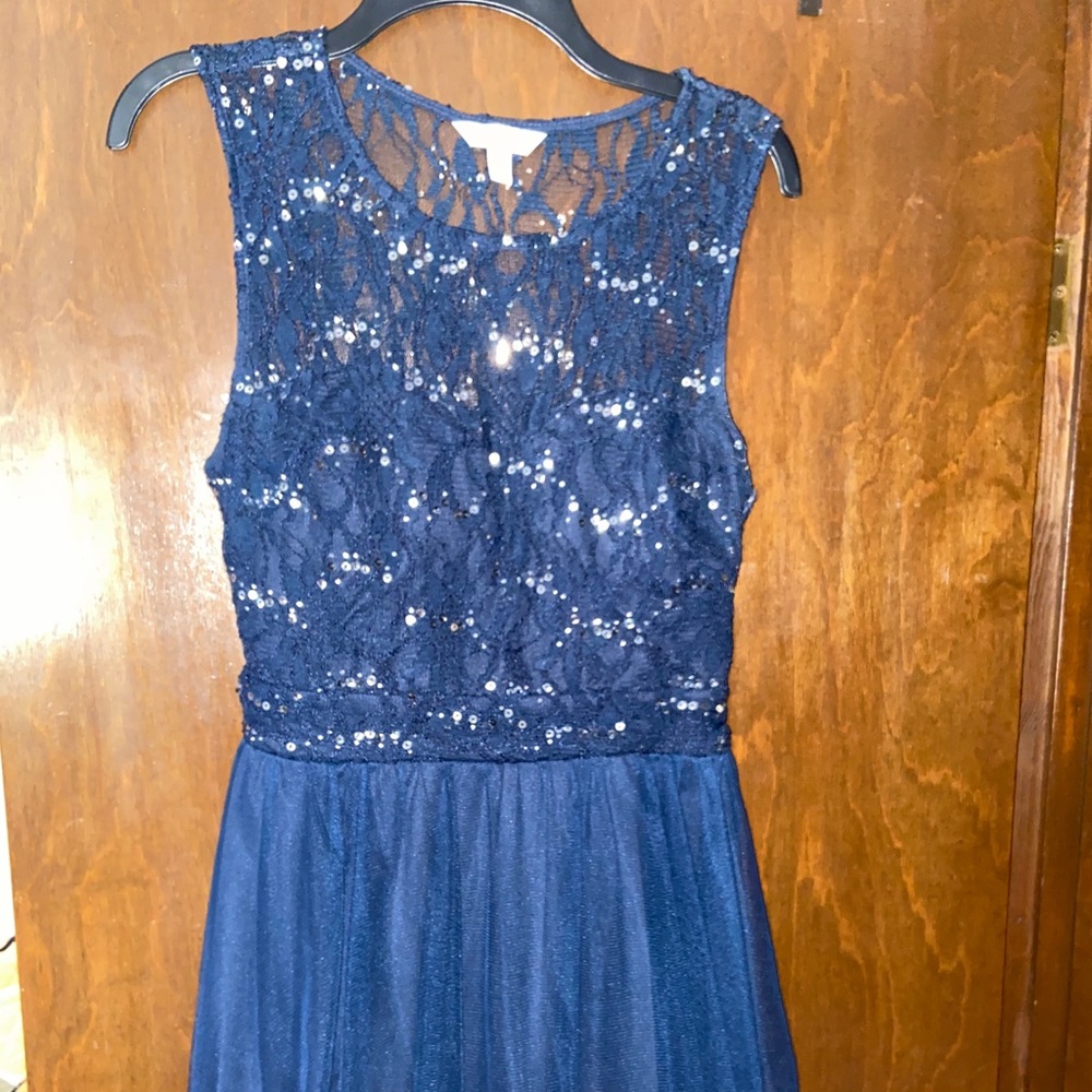 Blue Sequin Dress